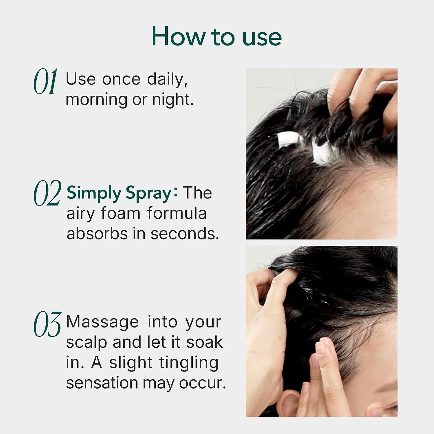 Vivelab Micro Foam Scalp Treatment - Hair Growth Serum for Thicker Hair, Premium Scalp Care with Biotin, Rosemary Oil & Caffeine, Clinically Tested Thinning Hair Care, Vegan