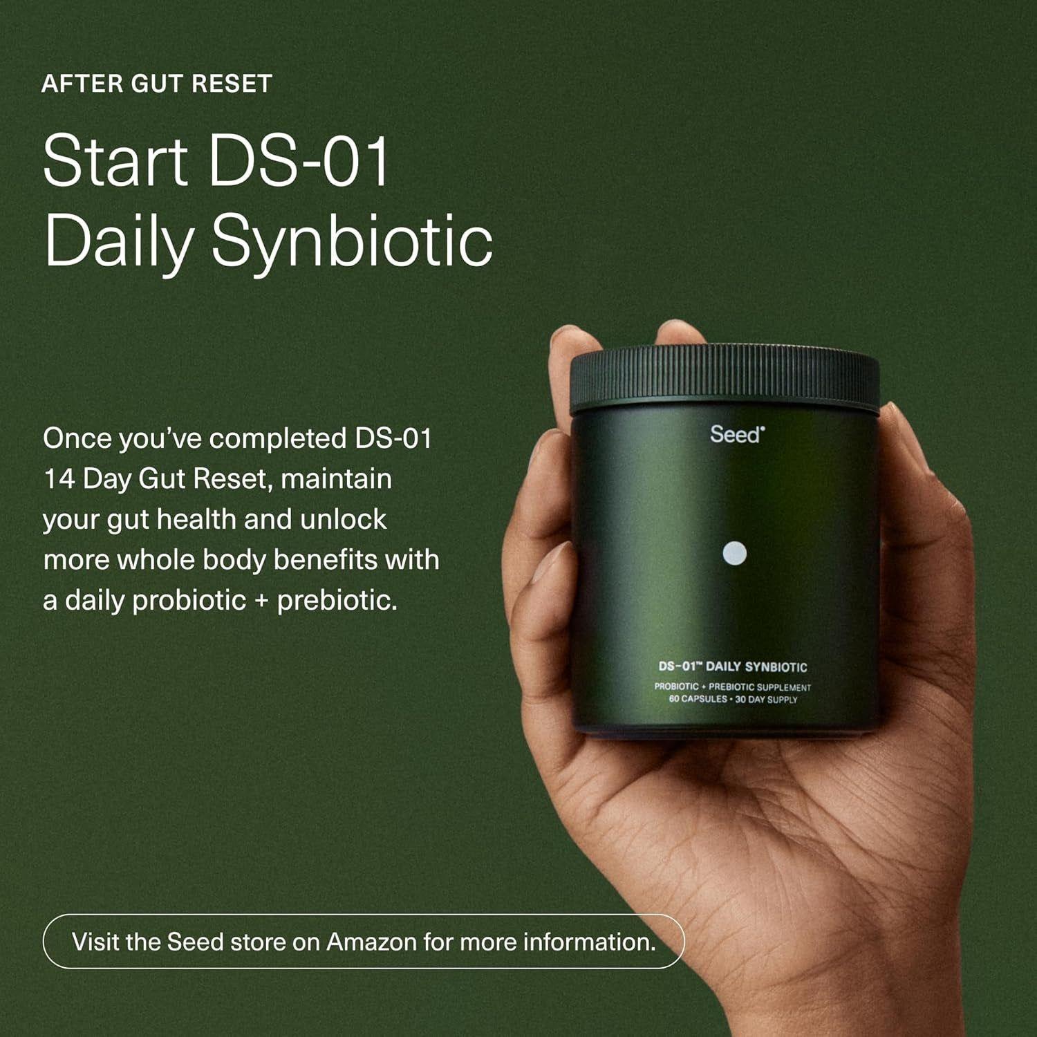 Seed DS-01® 14-Day Gut Reset – 28 Capsules | Rapid Gut Relief & Microbiome Support