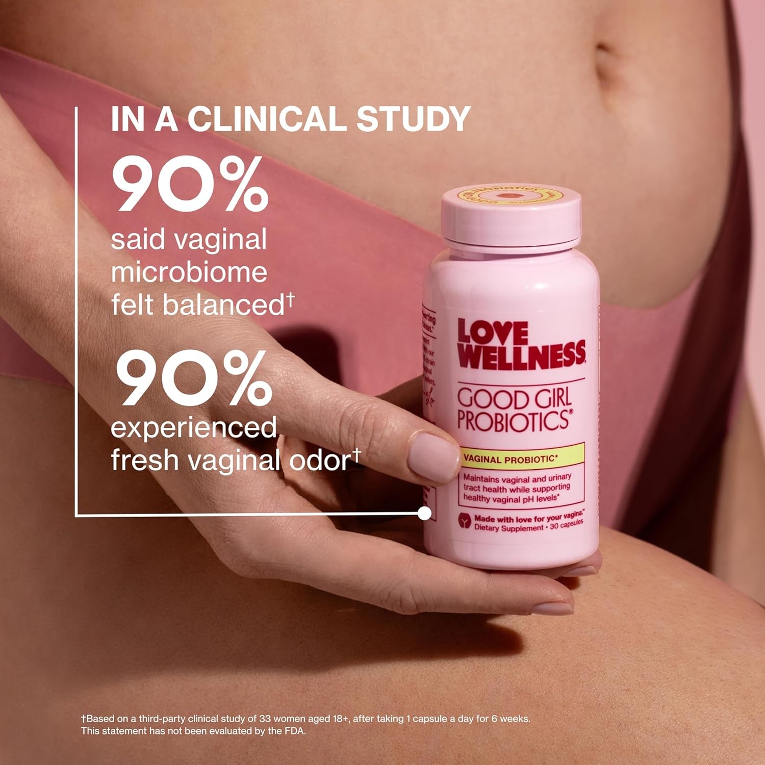 Love Wellness Good Girl Probiotics – 9-Strain Women's Probiotic for pH Balance, UTI, Yeast & Immune Support | 30-Day Supply