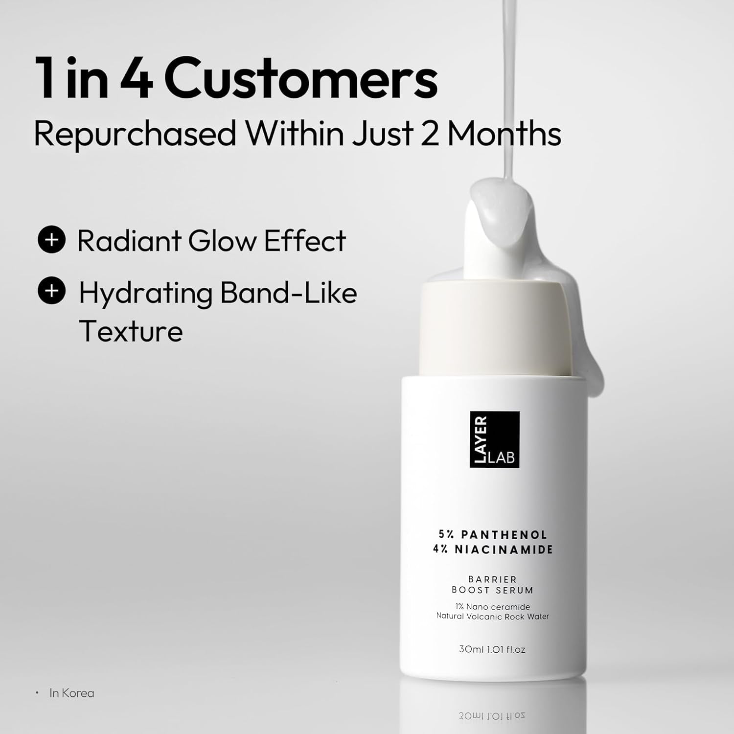LAYERLAB 5% Panthenol 4% Niacinamide Barrier Boost Serum – 30ml | Strengthen Skin Barrier & Soothe Irritation