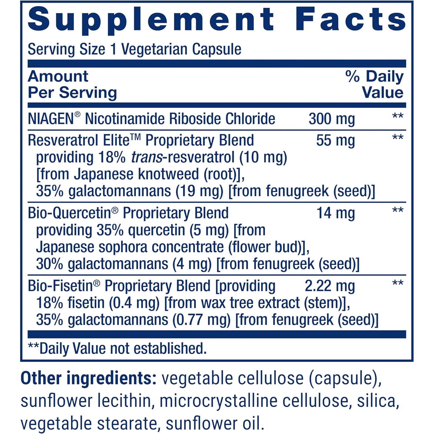 Life Extension NAD+ Cell Regenerator & Resveratrol Elite – Nicotinamide Riboside, Quercetin & Fisetin for Healthy Ageing & Heart Health | 30 Capsules