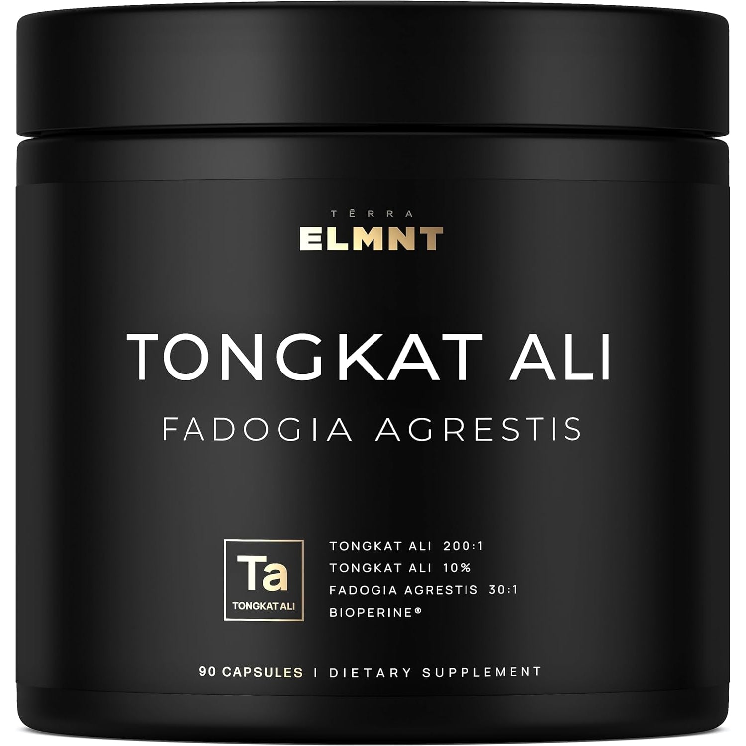 ELMNT 200X Tongkat Ali & Fadogia Agrestis Supplement – 10% Eurycomanone High-Potency Longjack for Muscle Growth & Energy | Men