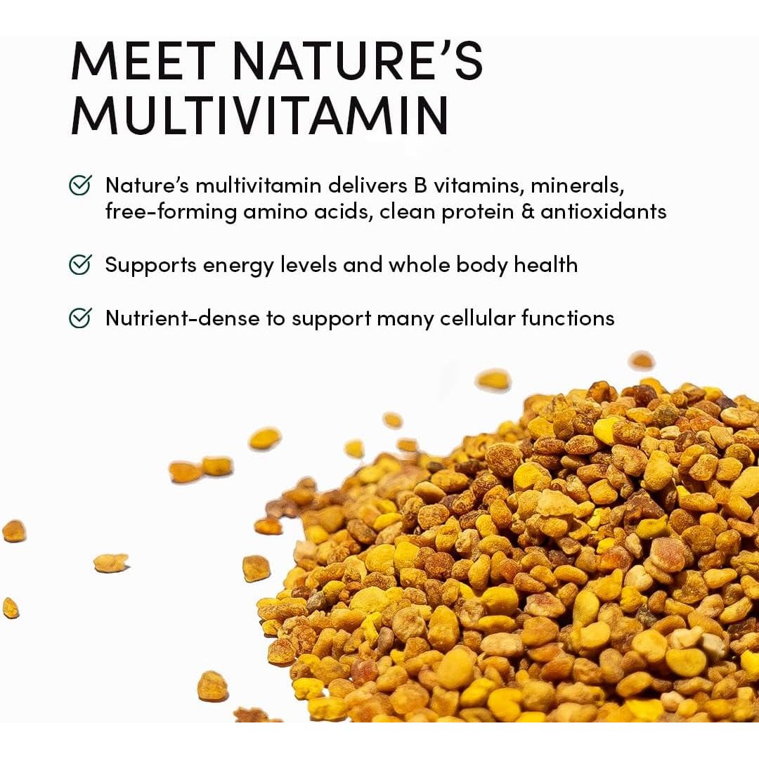 Beekeeper's Naturals Bee Pollen – 150g | Nature’s Multivitamin for Energy & Recovery