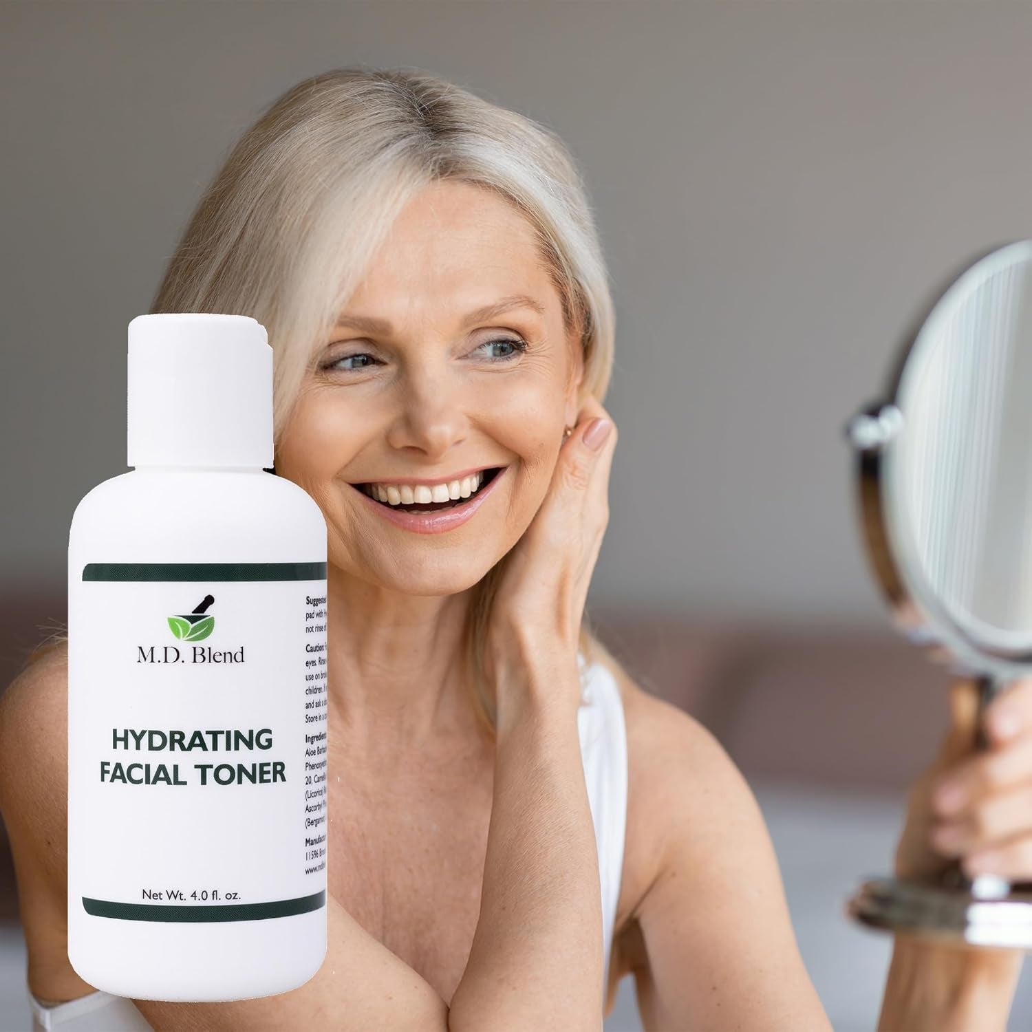 M.D. Blend Hydrating Facial Toner – 4 fl oz | Refreshing, Alcohol-Free Toner for All Skin Types