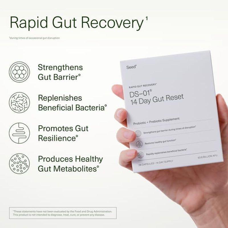 Seed DS-01® 14-Day Gut Reset – 28 Capsules | Rapid Gut Relief & Microbiome Support