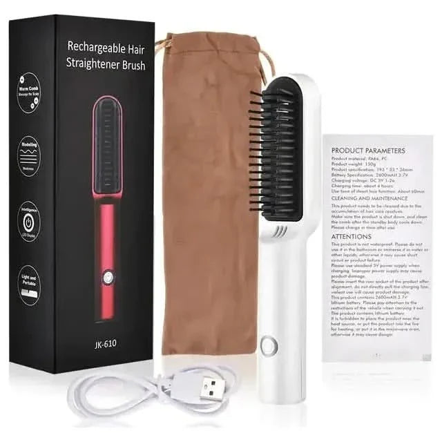 Ceramic Electric Hair Brush - Glam Global UKGlam Global UK