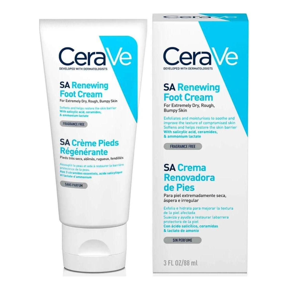 CeraVe | SA Renewing Foot Cream - 88ml - Glam Global UKCeraVe