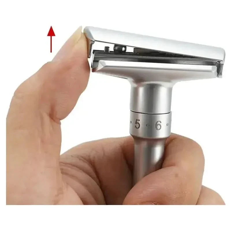 Classic Men's Adjustable Double Edge Safety Razor: Premium Shaving Experience - Glam Global UKGlam Global UK