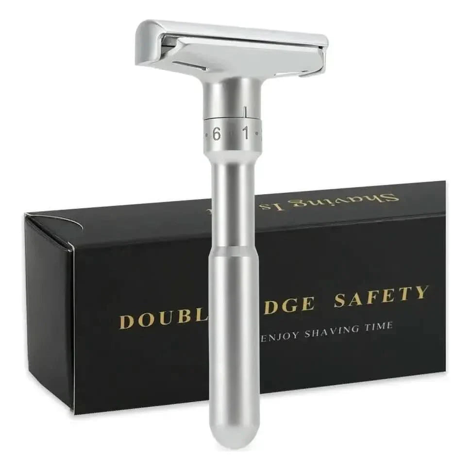 Classic Men's Adjustable Double Edge Safety Razor: Premium Shaving Experience - Glam Global UKGlam Global UK