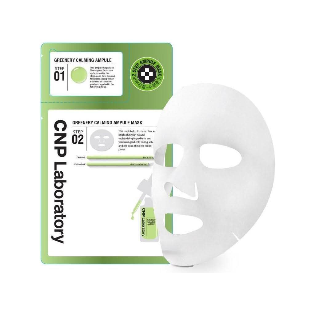 CNP 2 - Step Greenery Calming Ampule Mask 5 Sheets - Glam Global UKCNP