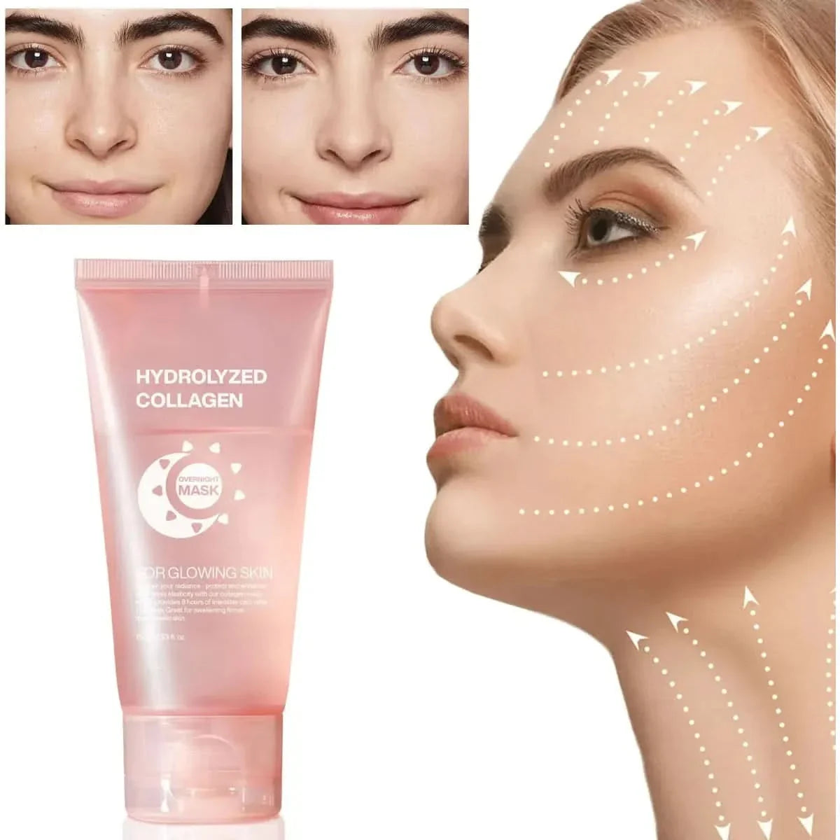 Collagen Night Wrapping Mask – Intensive Hydration Skin Elasticity - 75ml - Glam Global UKGlam Global UK