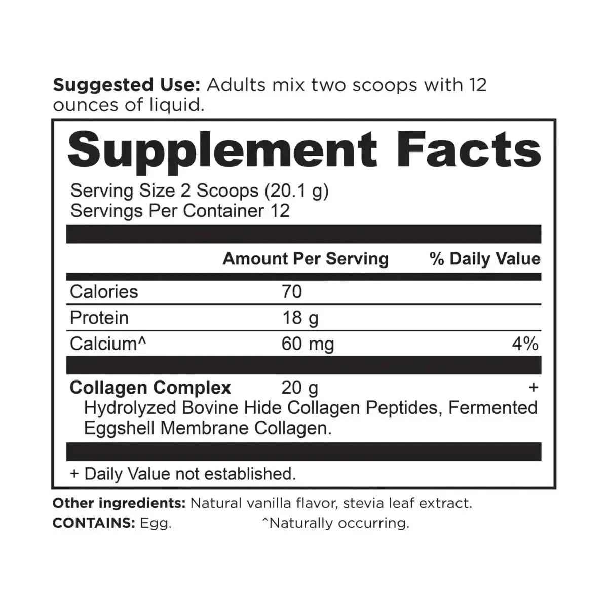 Ancient Nutrition Collagen Peptides Protein - Vanilla 12 Servings - Glam Global UKAncient Nutrition