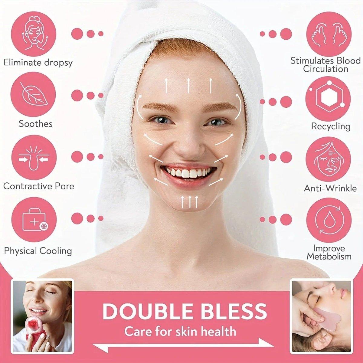 Cooling Ice Roller Massage Tool – Reduce Puffiness & Tighten Skin for a Radiant Complexion - Glam Global UKGlam Global UK