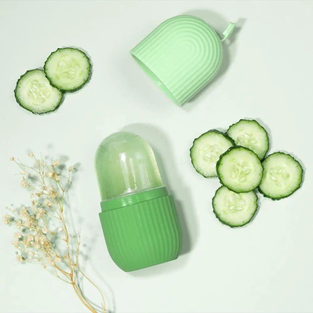 Cooling Ice Roller Massage Tool – Reduce Puffiness & Tighten Skin for a Radiant Complexion - Glam Global UKGlam Global UK