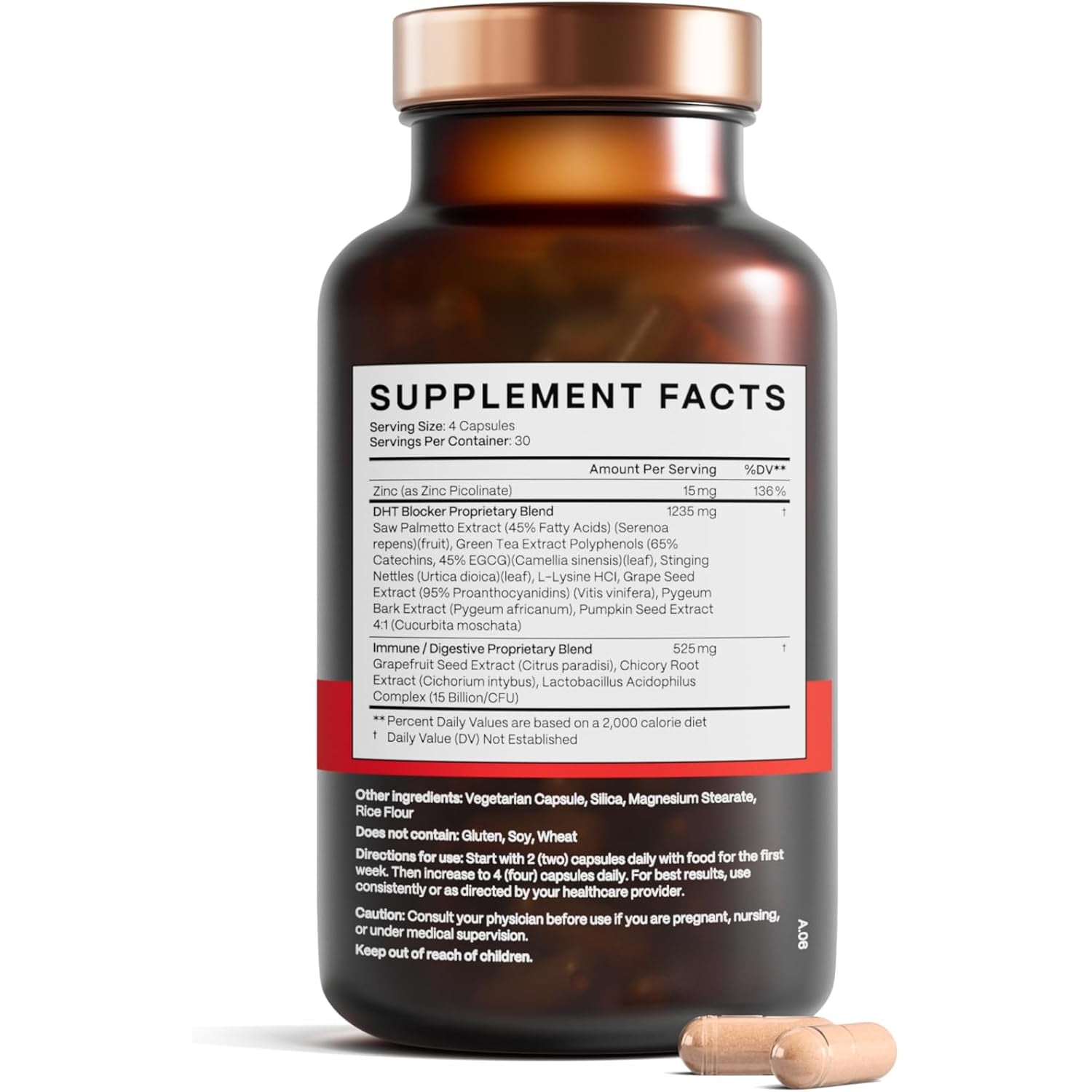 Advanced Trichology DHT Blocker Hair Supplement – Clinically Formulated for Genetic Hair Thinning in Men & Women
