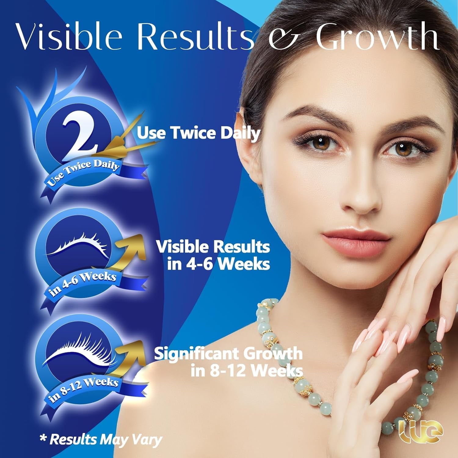 Advanced Eyelash Growth Serum for Lash: Premium Lash Enhancer for Natural Thicker and Longer Lashes – Booster for Enhanced Eyelash Thicknes 3Ml (Deepsea Blue)