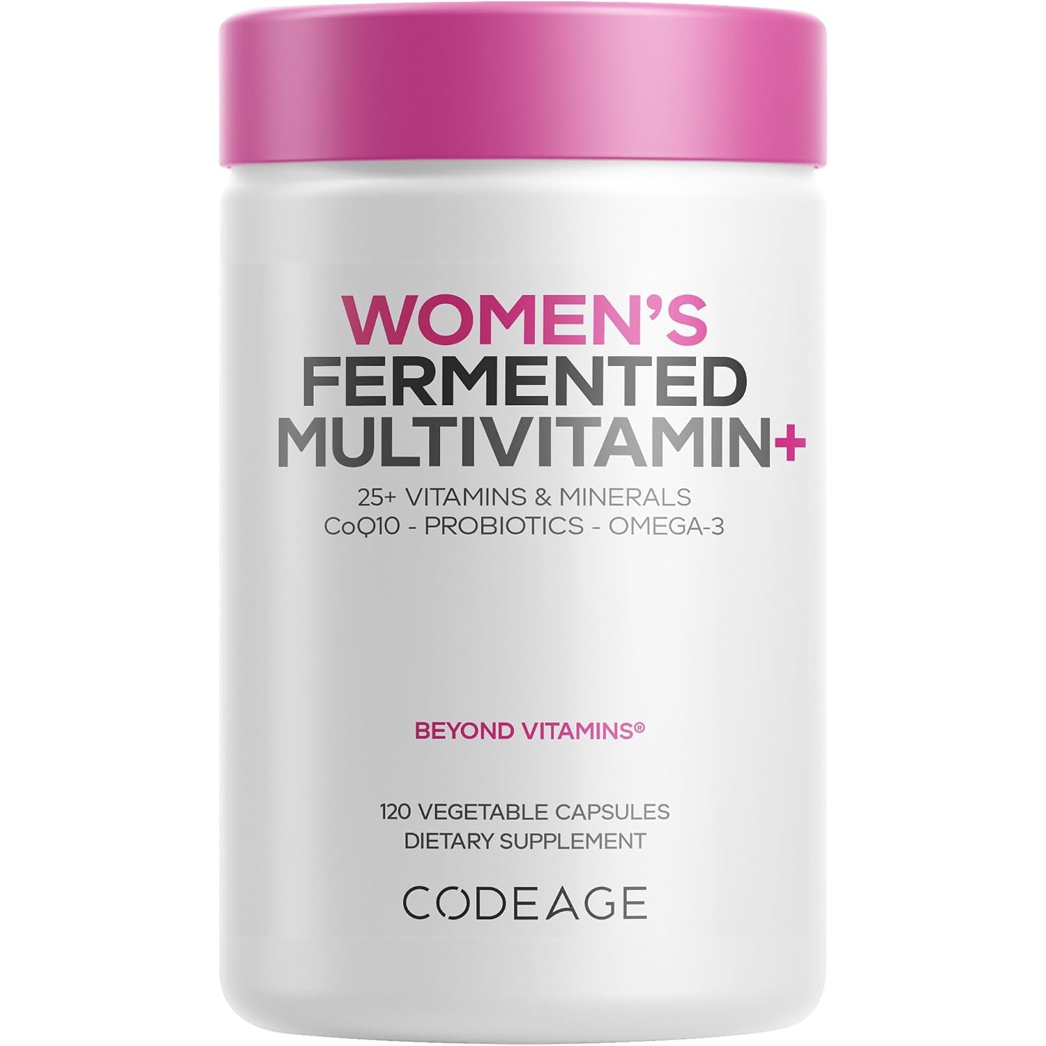 Codeage Women's Daily Multivitamin, 120 capsule bottle