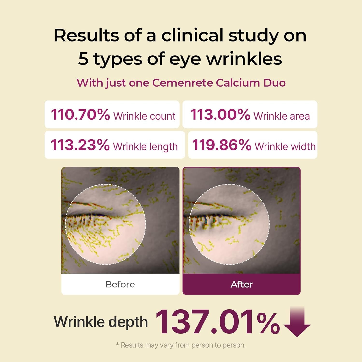 Cemenrete Calcium Multi Balm 9G Korean Skin Care All in One Calcium Volume Stick Collagen Wrinkles Face Eye Treatment Balm