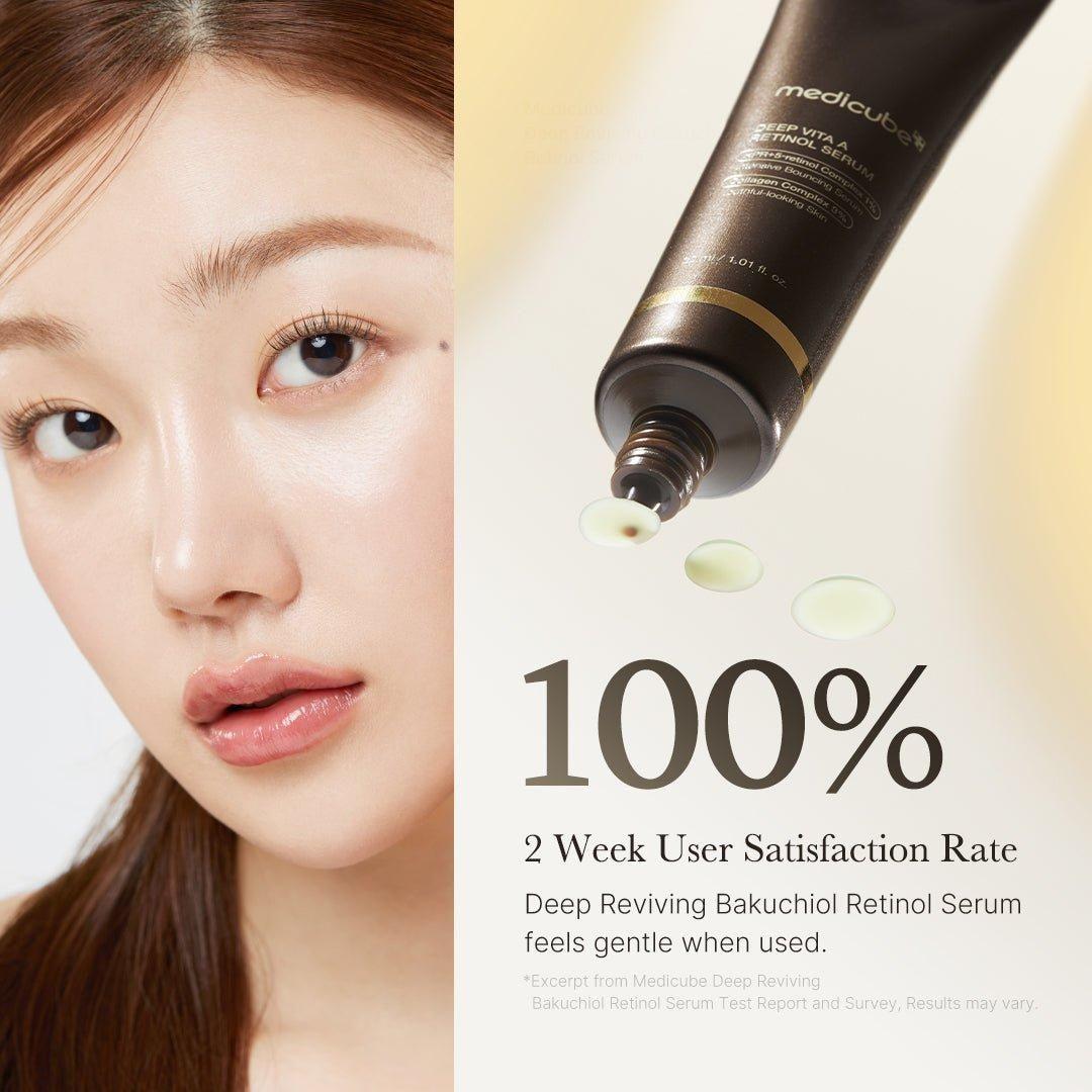 Medicube Deep Reviving Bakuchiol Retinol Serum - 30ml | Low Irritation, Anti - Aging & Skin Texture Improvement - Glam Global UKMedicube