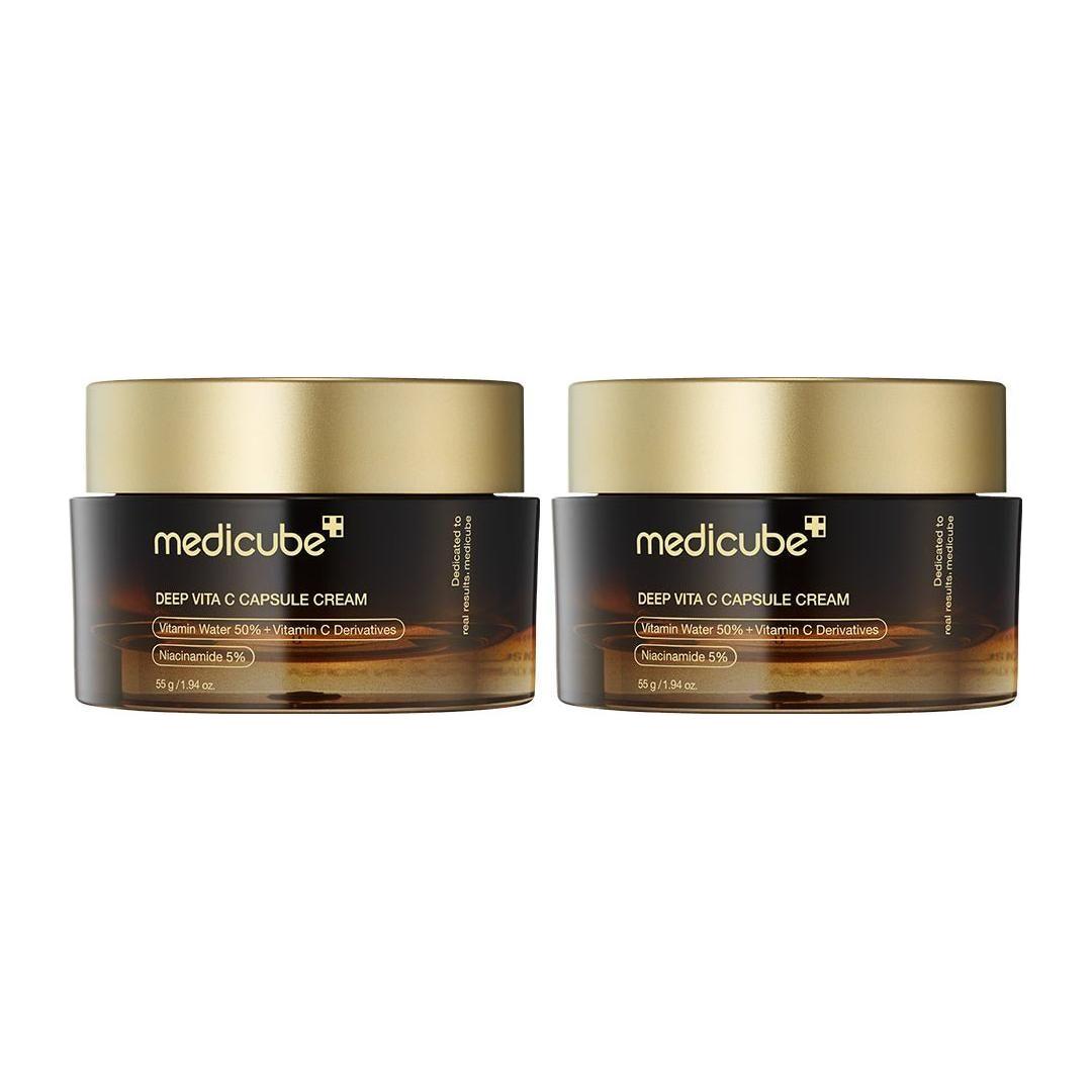 Medicube Deep Vita C Capsule Cream - 50ml | Brightening & Hydrating Vitamin C Cream - Glam Global UKMedicube