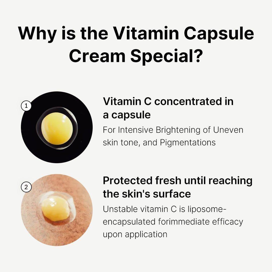 Medicube Deep Vita C Capsule Cream - 50ml | Brightening & Hydrating Vitamin C Cream - Glam Global UKMedicube