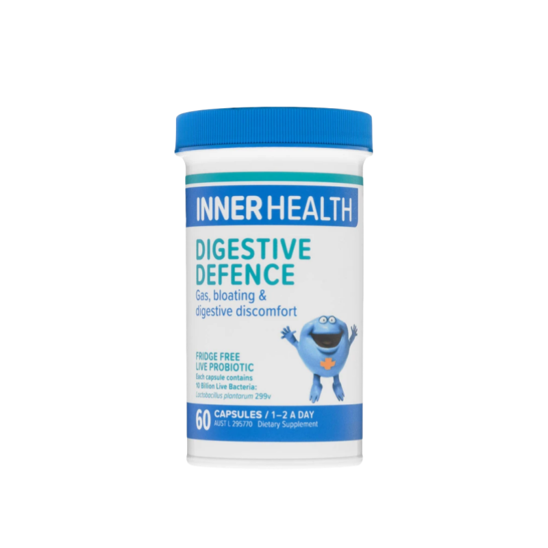 INNER HEALTH Defensa Digestiva – 60 Cápsulas | Apoya la Digestión Saludable y Alivia la Hinchazón