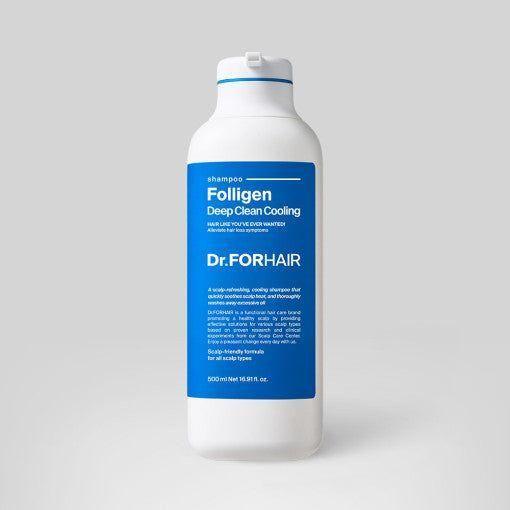 Dr.FORHAIR Folligen Deep Clean Cooling Shampoo 500ml - Glam Global UKDr.FORHAIR