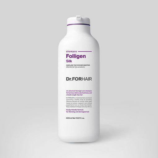Dr.FORHAIR Folligen Silk Shampoo 500ml - Glam Global UKDr.FORHAIR