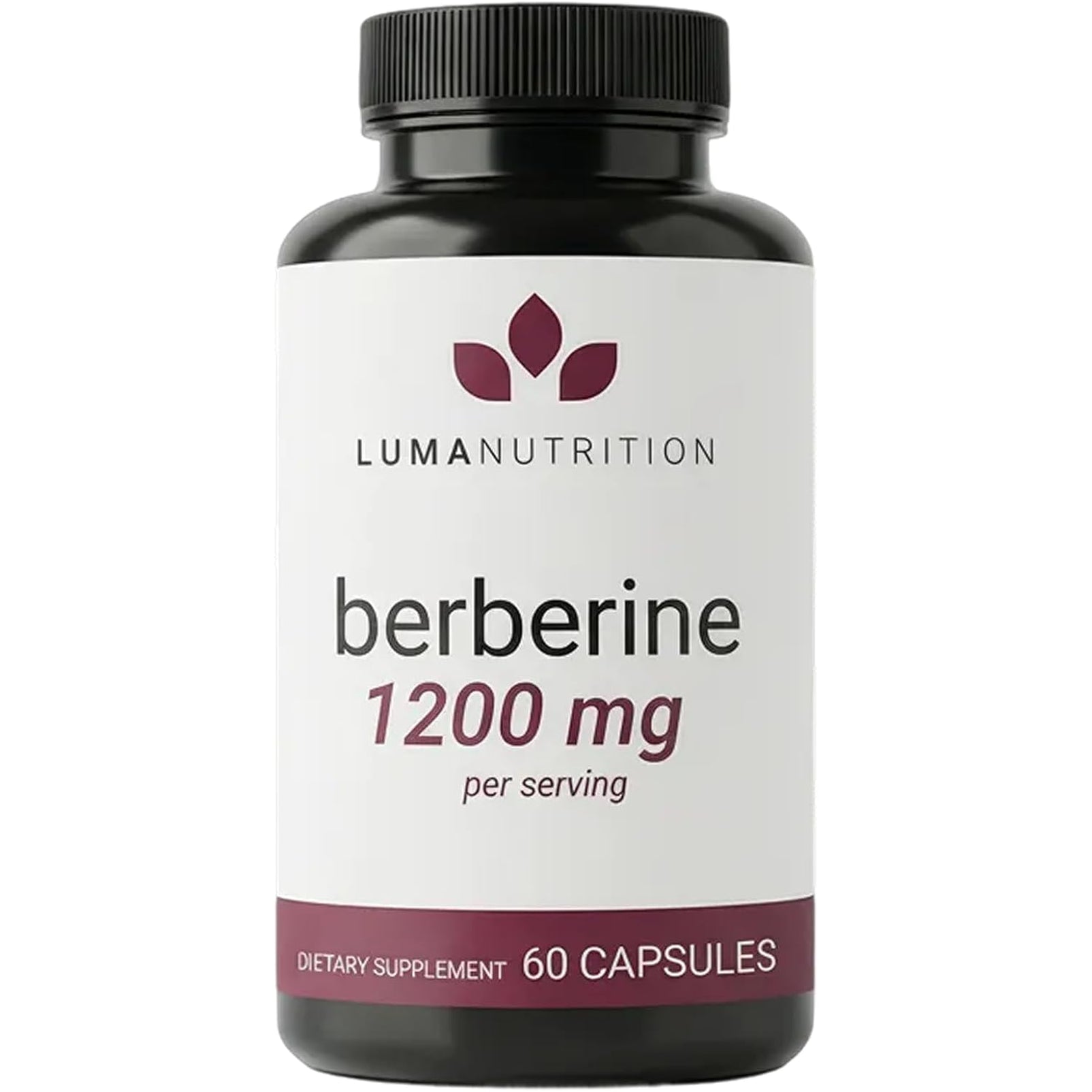 Luma Nutrition Berberine HCl 1,200mg, 60 capsule bottle