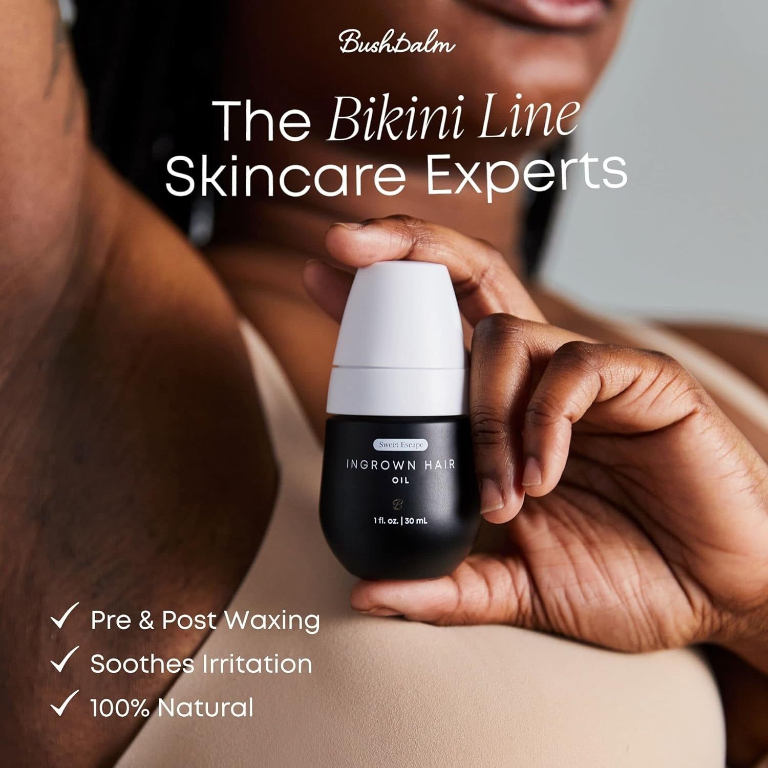 Bushbalm Ingrown Hair Oil (Sweet Escape) – 30ml | Soothing, Hydrating & Bump-Reducing Formula