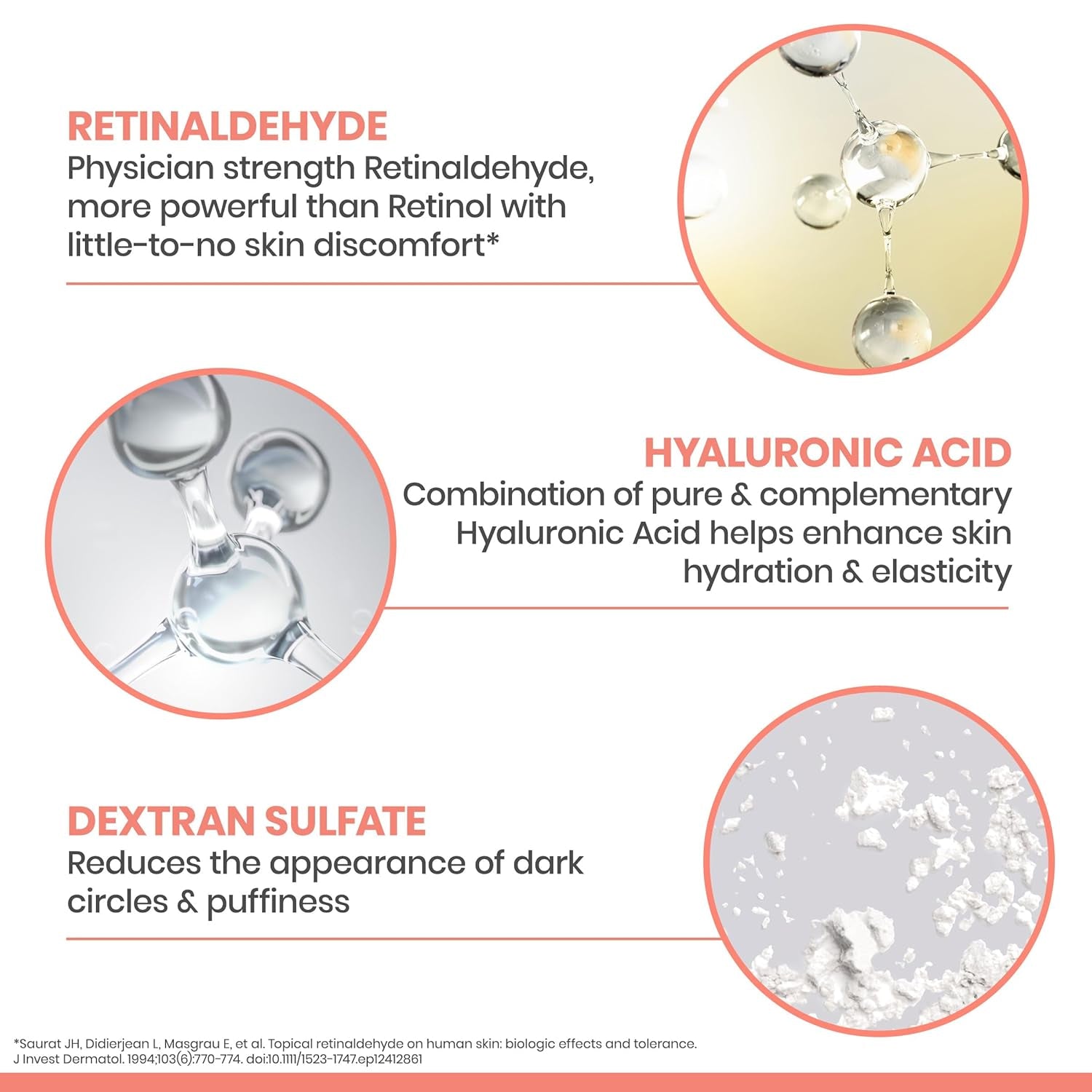 Avène Retrinal EYES Advanced 3-In-1 Eye Cream, Eye Cream for Dark Circles, Retinaldehyde & Hyaluronic Acid, under Eye Cream Smooth Wrinkles, Minimizes under Eye Puffiness & Dark Circles, Anti-Aging