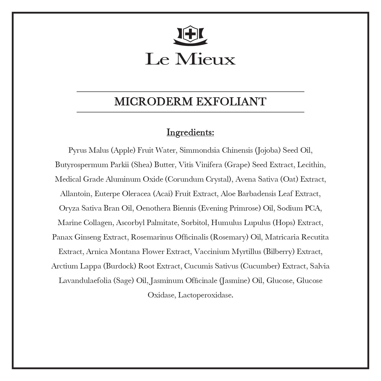 Le Mieux Microderm Exfoliant, 52ml – product view 2