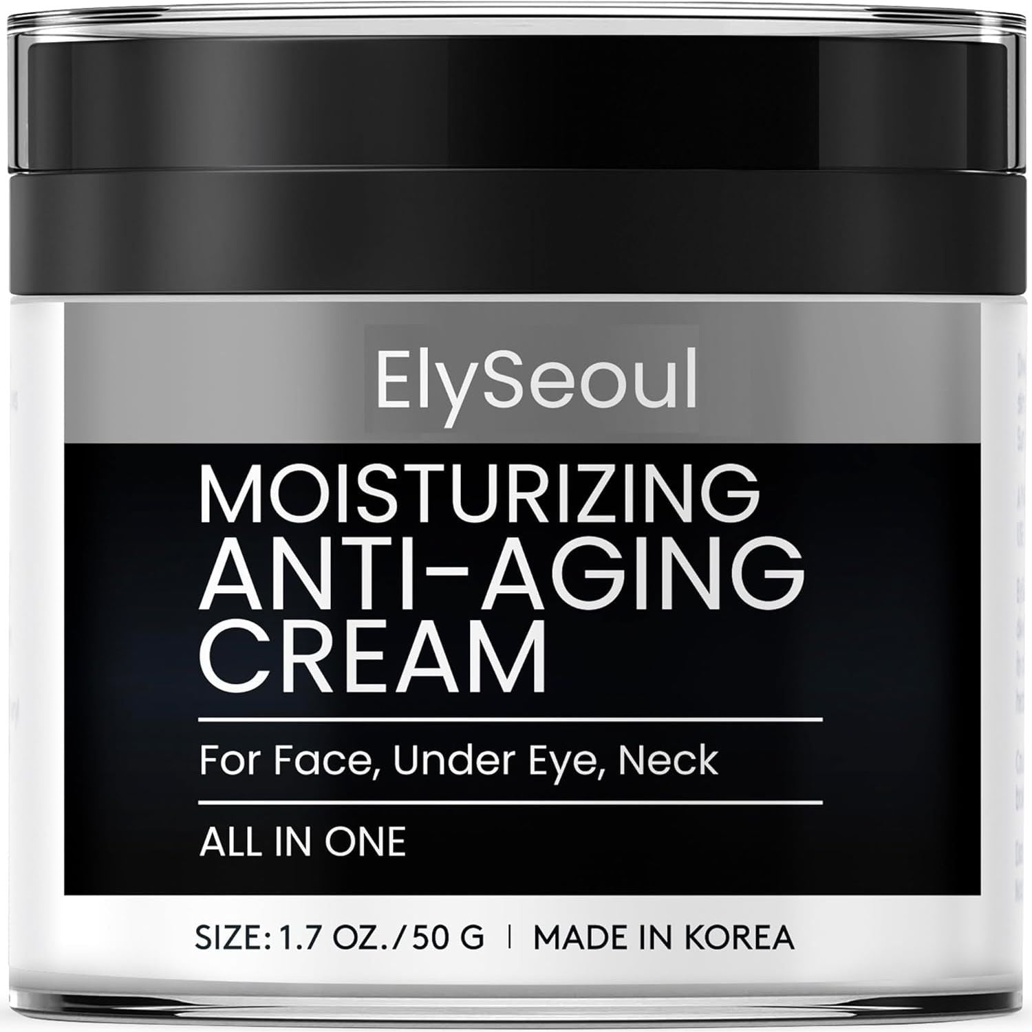 ElySeoul Moisturizing Anti-Aging Cream – 50g | 6-in-1 Skincare for Men: Hydrate, Firm, Brighten & Soothe