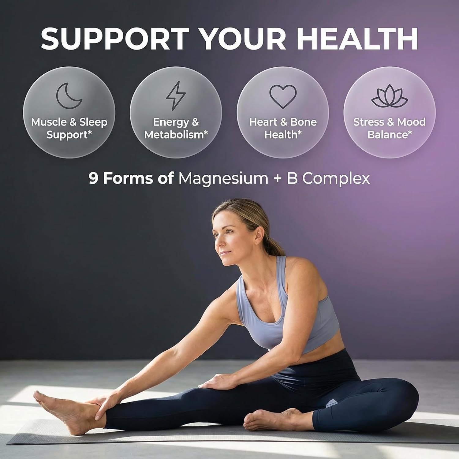 Clean Nutraceuticals 8-in-1 Magnesium Complex – 90 Capsules | Glycinate, Citrate, Malate & Orotate | Zinc, Copper, Manganese & Vitamins C, B1, B2, B6 & B12