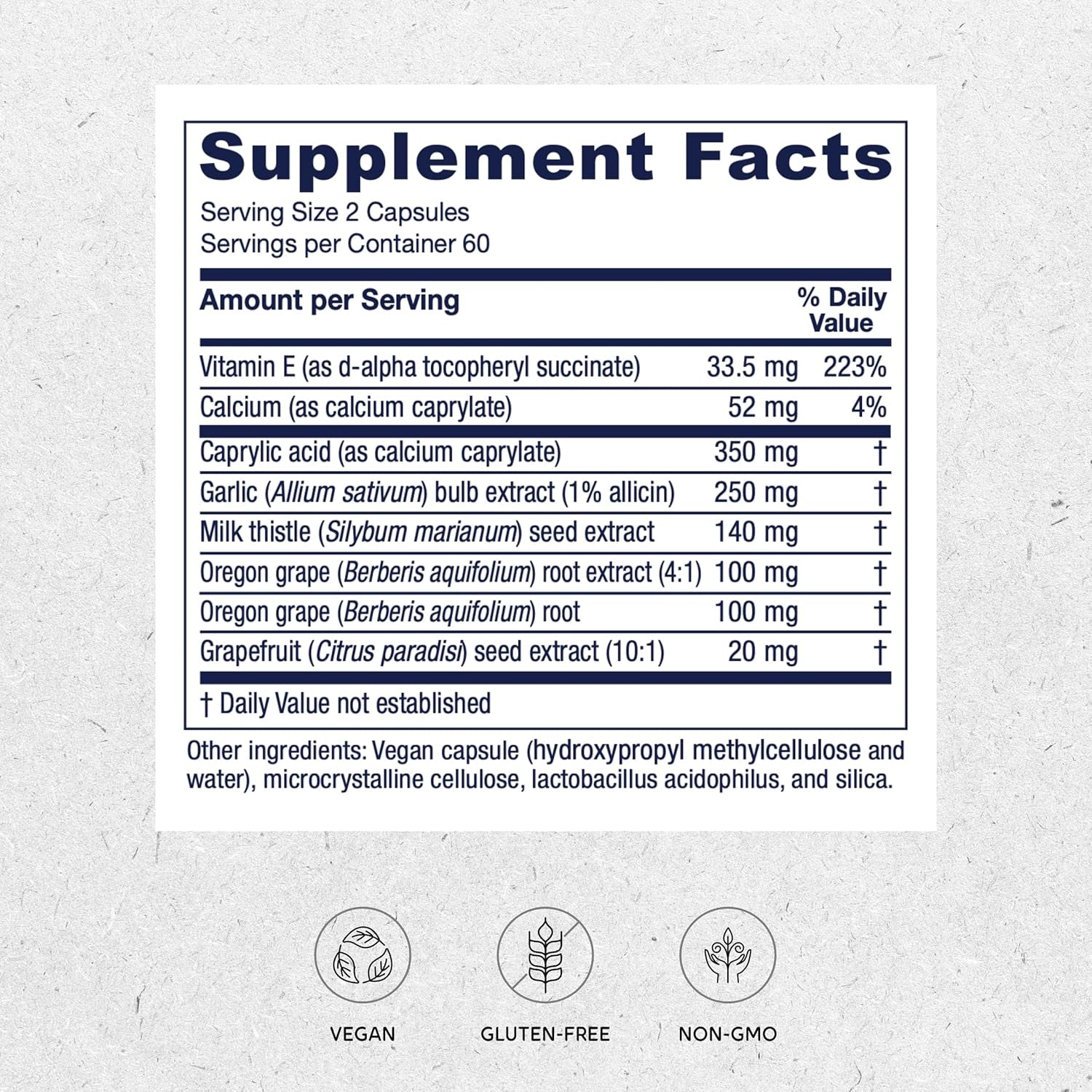 Vitanica Candidastat, Yeast Balance Supplement and Support, Vegan, 120 Capsules