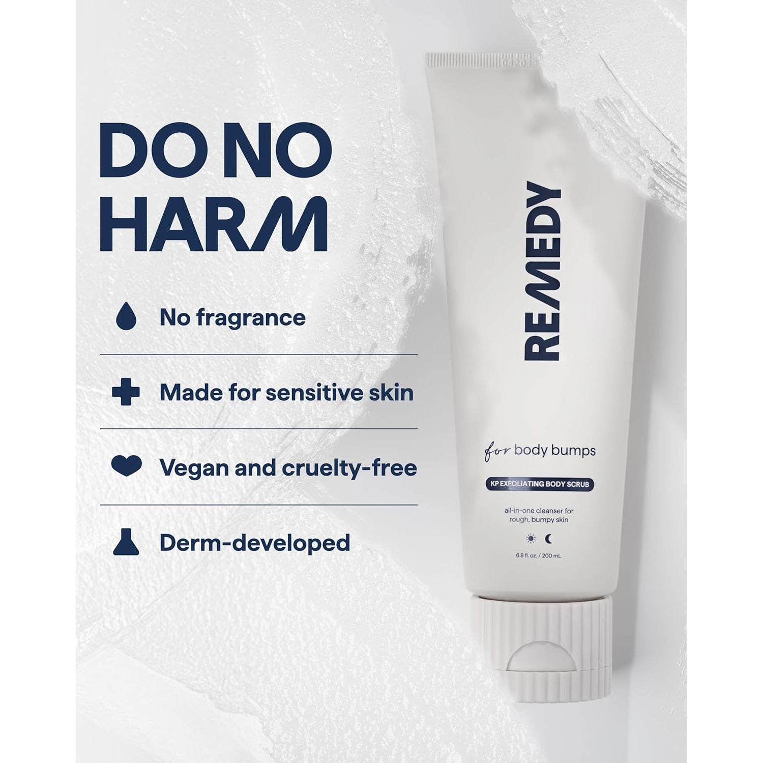 Remedy KP Exfoliating Body Scrub | Keratosis Pilaris and Chicken Skin Treatment - 200ml
