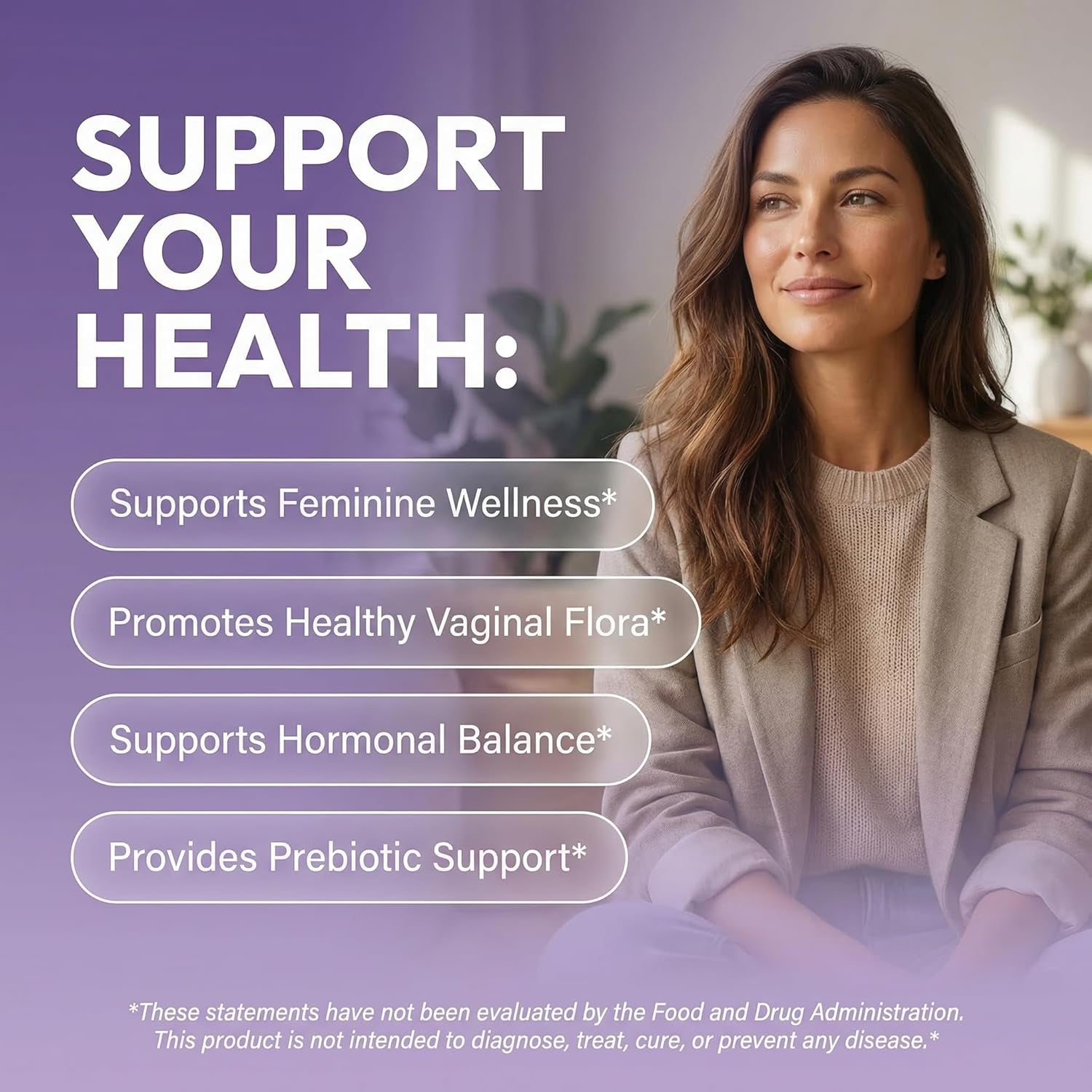 Clean Nutraceuticals Vaginal Probiotic & Cranberry Complex – 60 Capsules | D-Mannose, Prebiotics & pH Balance | Feminine Health & Urinary Tract Support