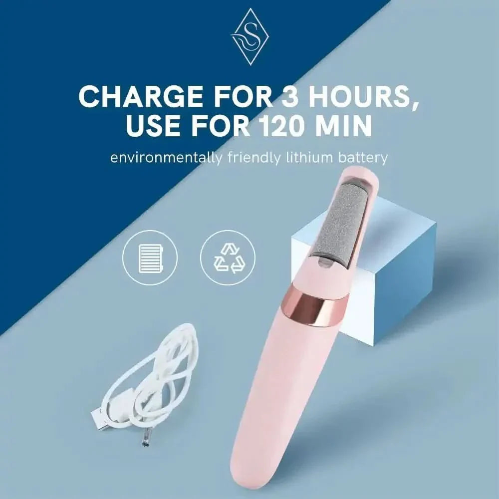 Electric Foot File for Heels – Rechargeable Grinding Tool - Glam Global UKGlam Global UK
