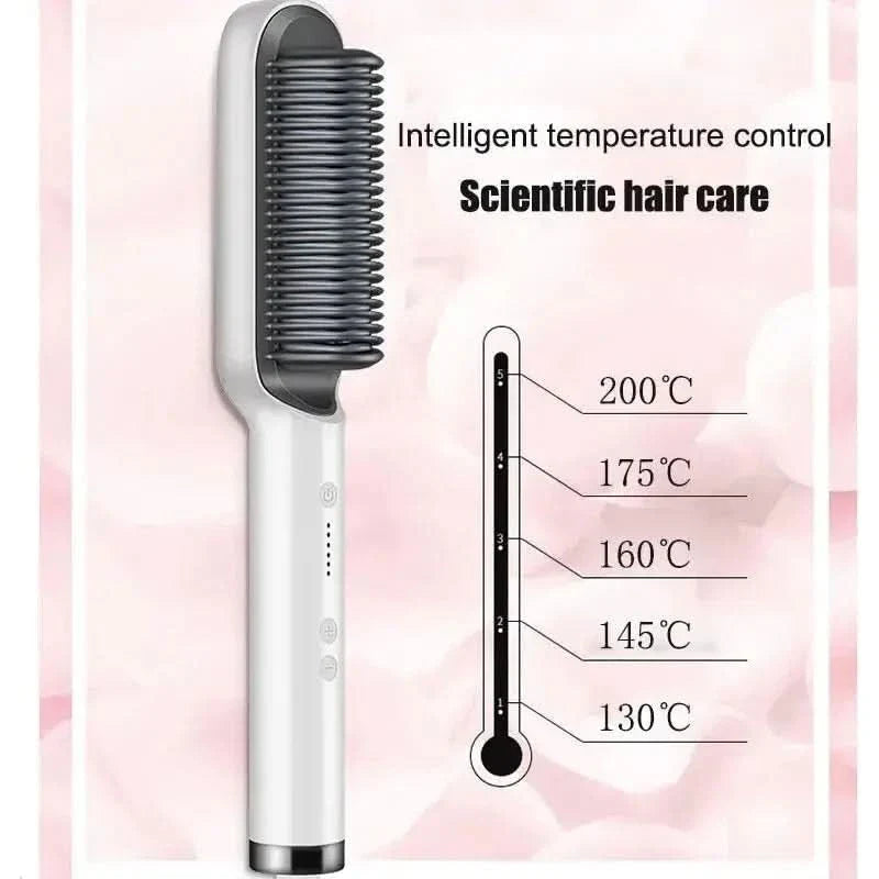 Electric Heated Hair Straightener Brush - Glam Global UKGlam Global UK