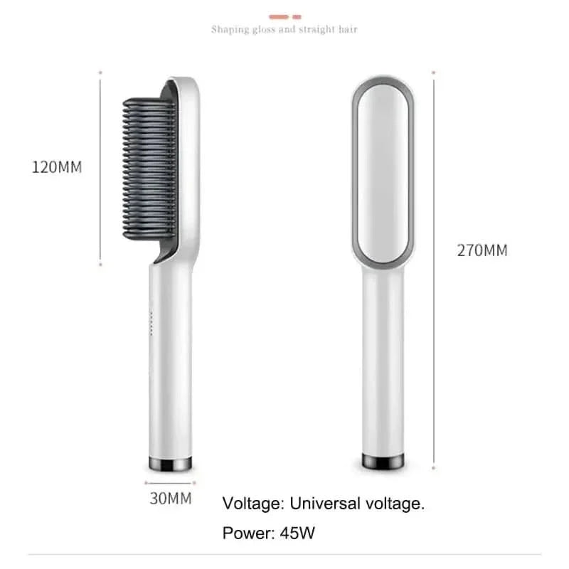 Electric Heated Hair Straightener Brush - Glam Global UKGlam Global UK