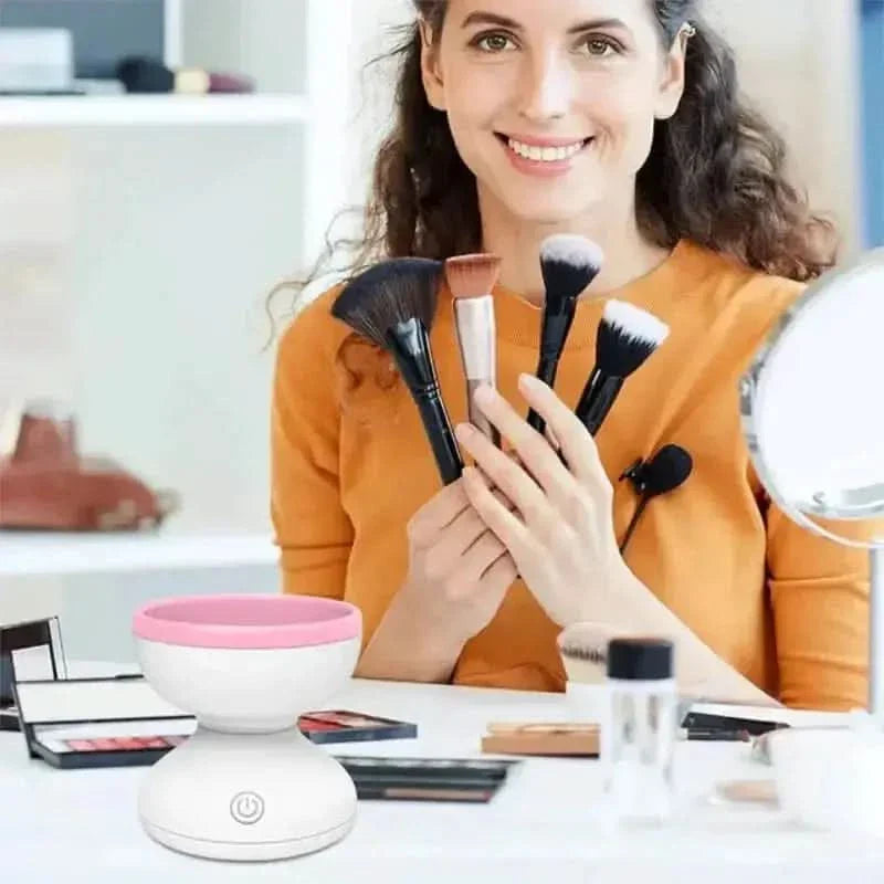 Electric Makeup Brush Cleaner – Effortless Cleaning for Flawless Brushes - Glam Global UKGlam Global UK