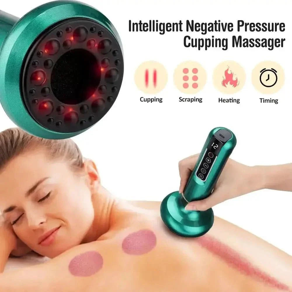 Electric Vacuum Cupping Massager: Advanced Muscle Relief & Improved Circulation - Glam Global UKGlam Global UK
