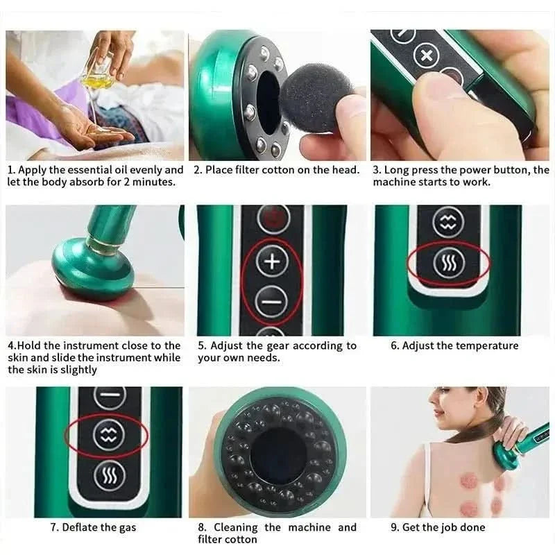 Electric Vacuum Cupping Massager: Advanced Muscle Relief & Improved Circulation - Glam Global UKGlam Global UK