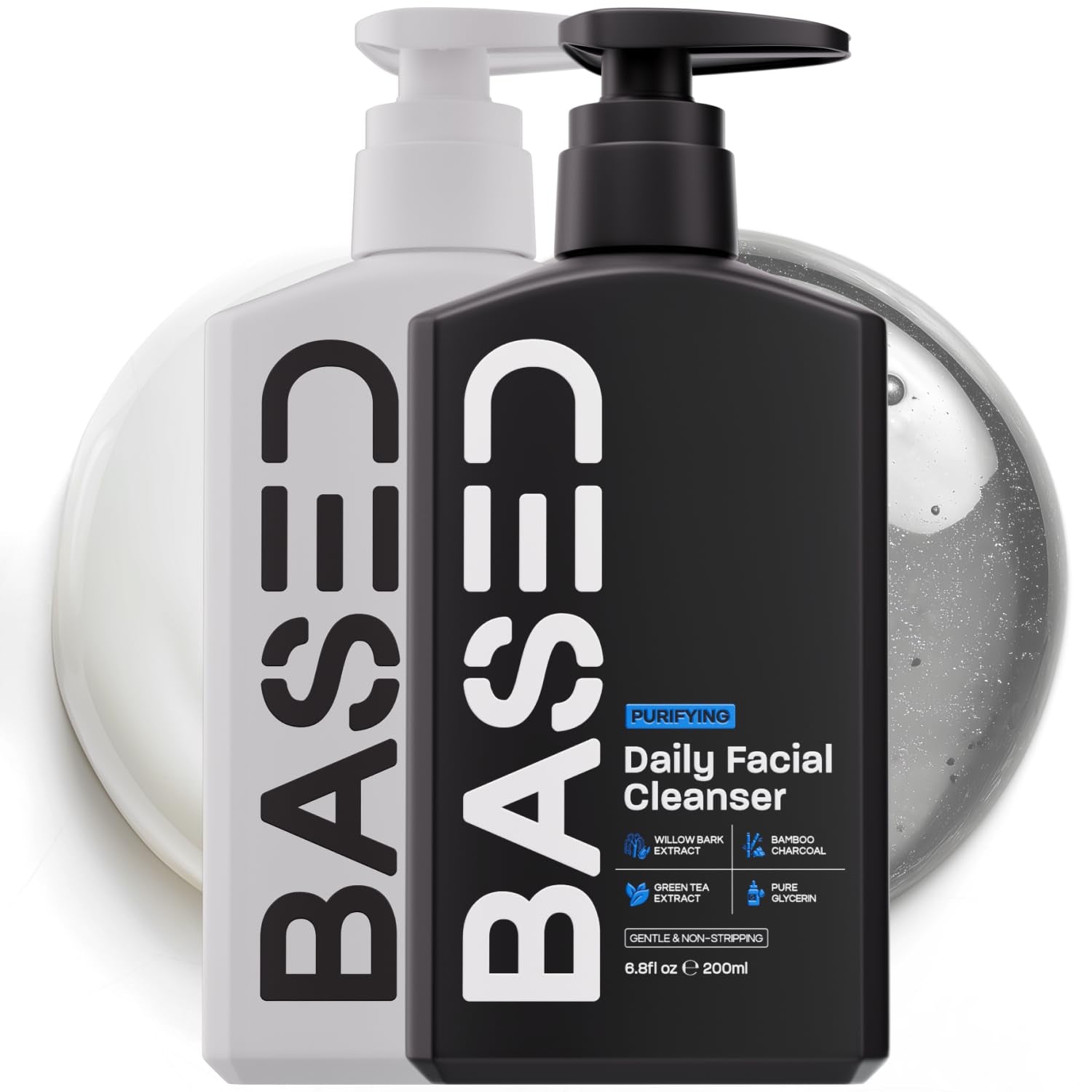 BASED Daily Skincare Duo – Purifying Face Wash & Restoring Moisturiser | All Skin Types | High-Performance | Hormone-Safe & Endocrine Disruptor-Free