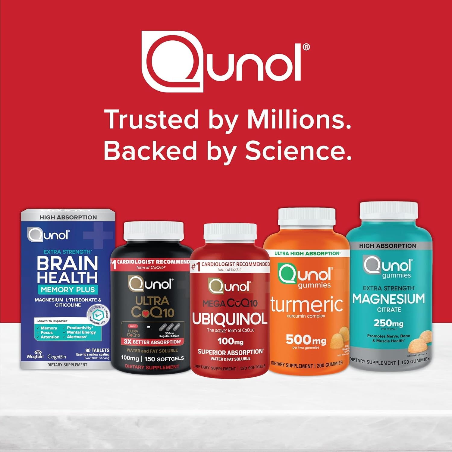 Qunol Ultra Coq10 100Mg Softgels- 3X Better Absorption Coenzyme Q10 Supplements - Antioxidant Supplement for Vascular and Heart Health & Energy Production - 5 Month Supply - 150 Count