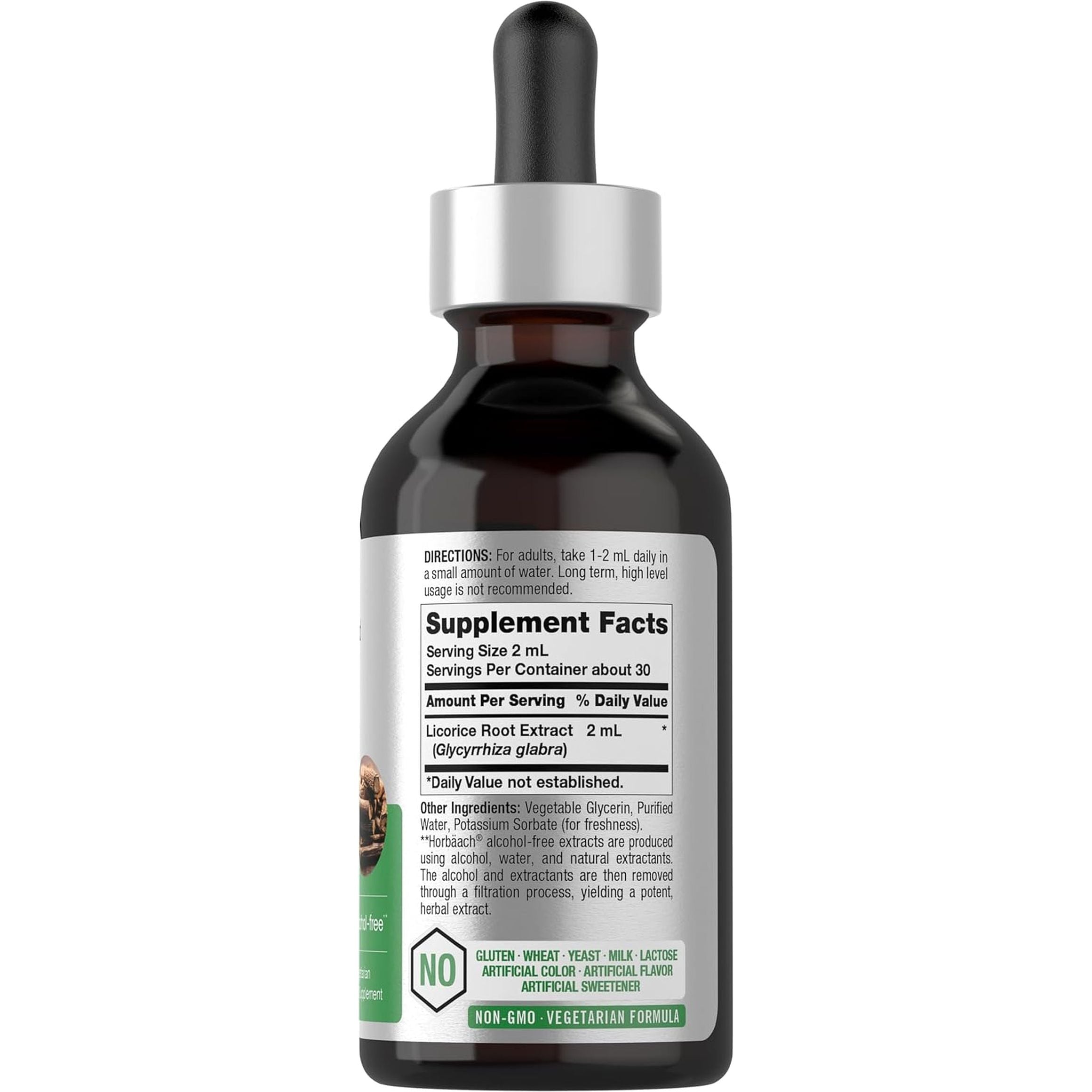 Licorice Root Extract | 2 Fl Oz | Alcohol Free Tincture | Vegetarian Liquid Supplement | Non-Gmo & Gluten Free