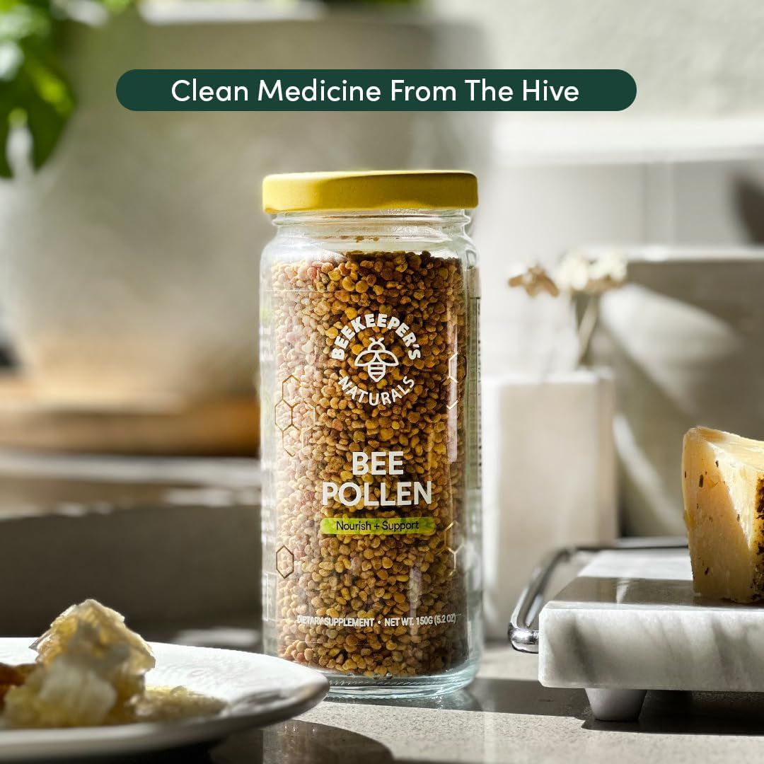 Beekeeper's Naturals Bee Pollen – 150g | Nature’s Multivitamin for Energy & Recovery