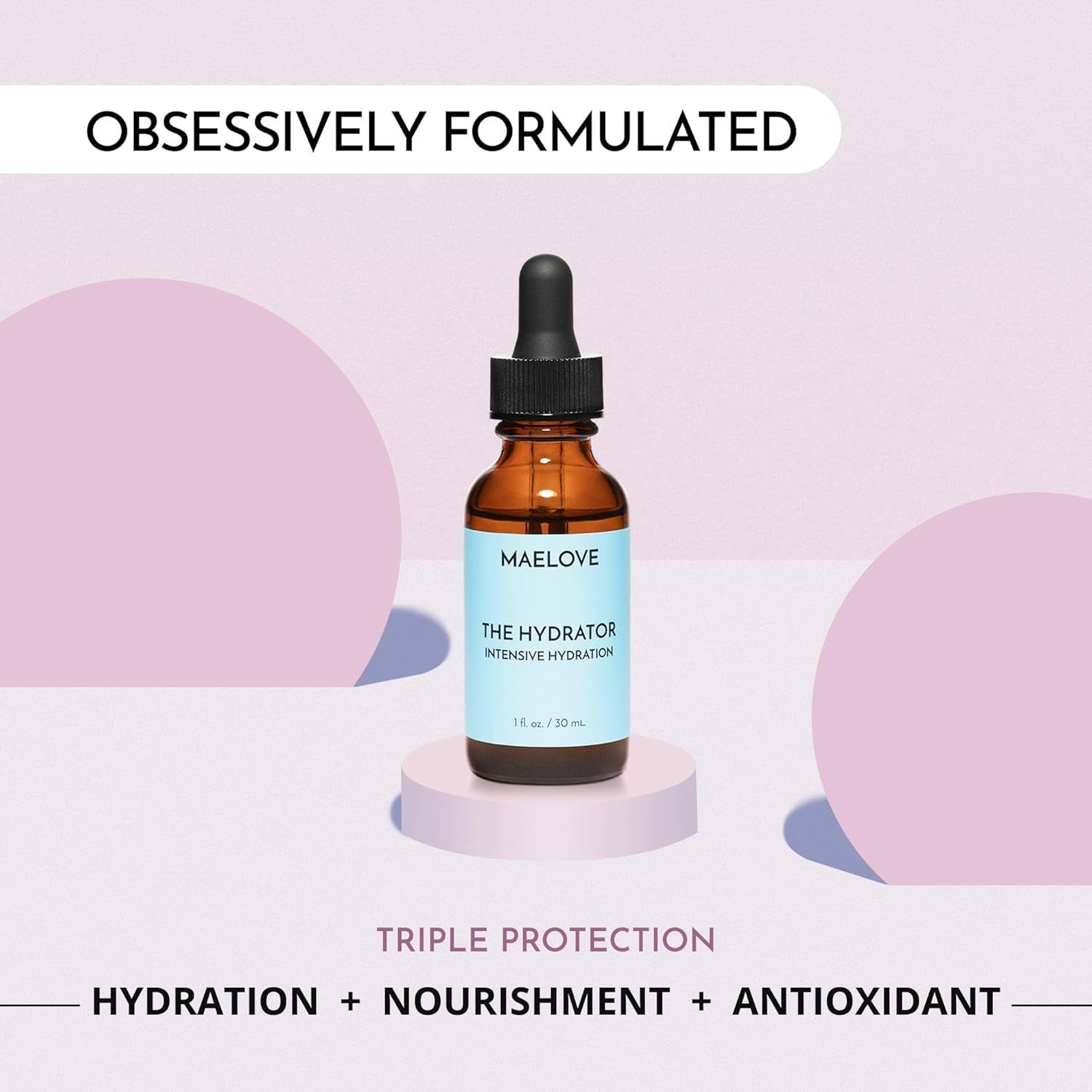 MAELOVE The Hydrator Intensive Hydration – 30ml | Hyaluronic Acid + Resveratrol + B5 for Dewy, Plump Skin
