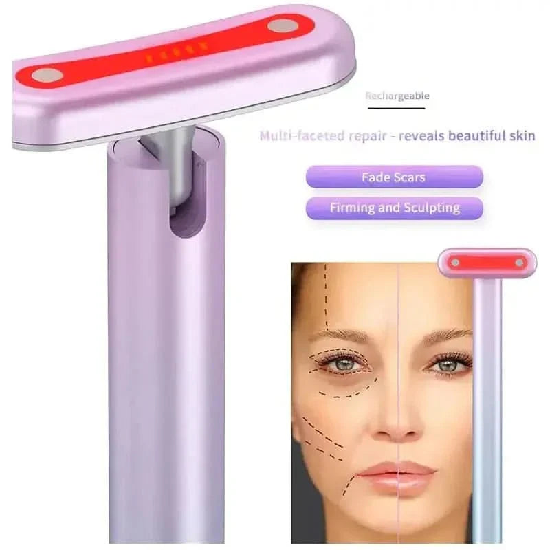 Facial Skincare Tool with Red Light Therapy - Glam Global UKGlam Global UK