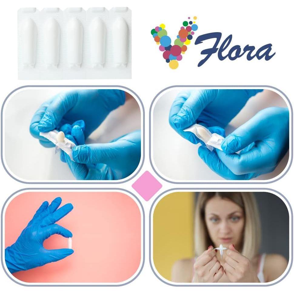 VagiBiom VFlora: 5-Day Advance Intimate Flora Balancer – 5 Suppositories | pH Balance & Vaginal Health Support